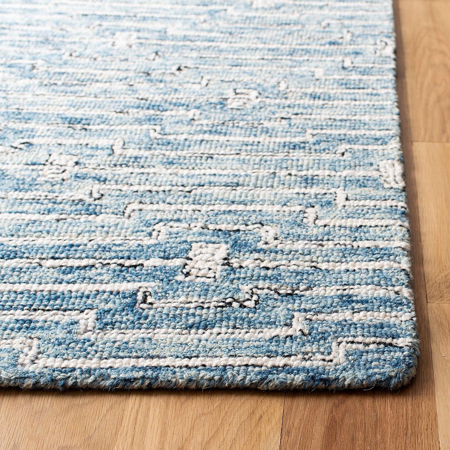 Micro-Loop MLP178 Hand Tufted Area Rug - Light Blue/Ivory - 4'x6' - Safavieh.