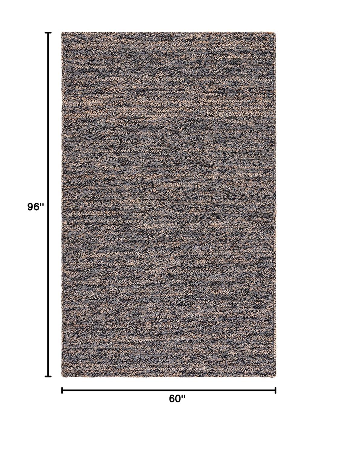 Natural Fiber NFB950 Hand Loomed Area Rug - Green/Natural - 5'x8' - Safavieh.