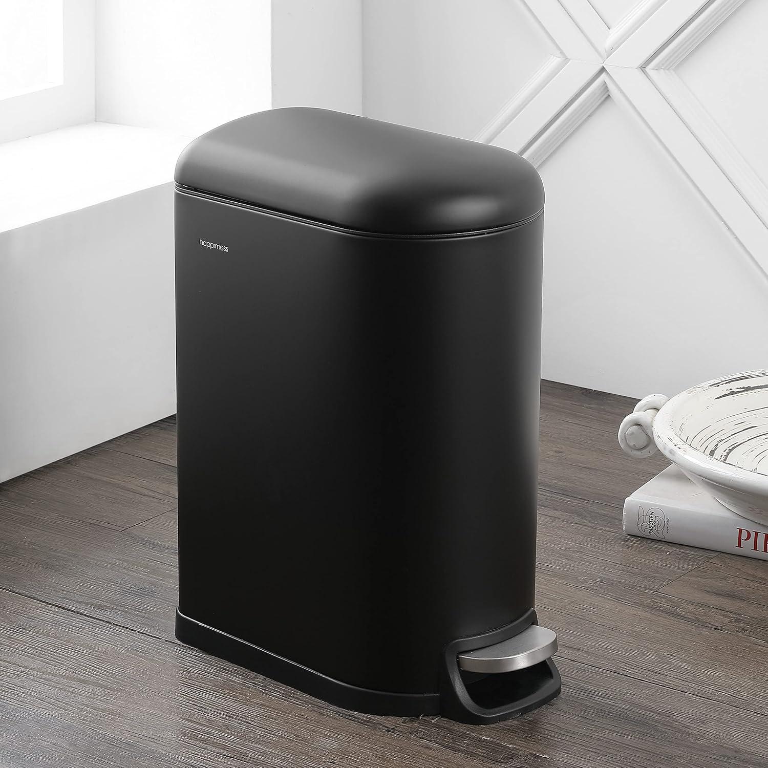 happimess Roland Steel Step On Trash Can