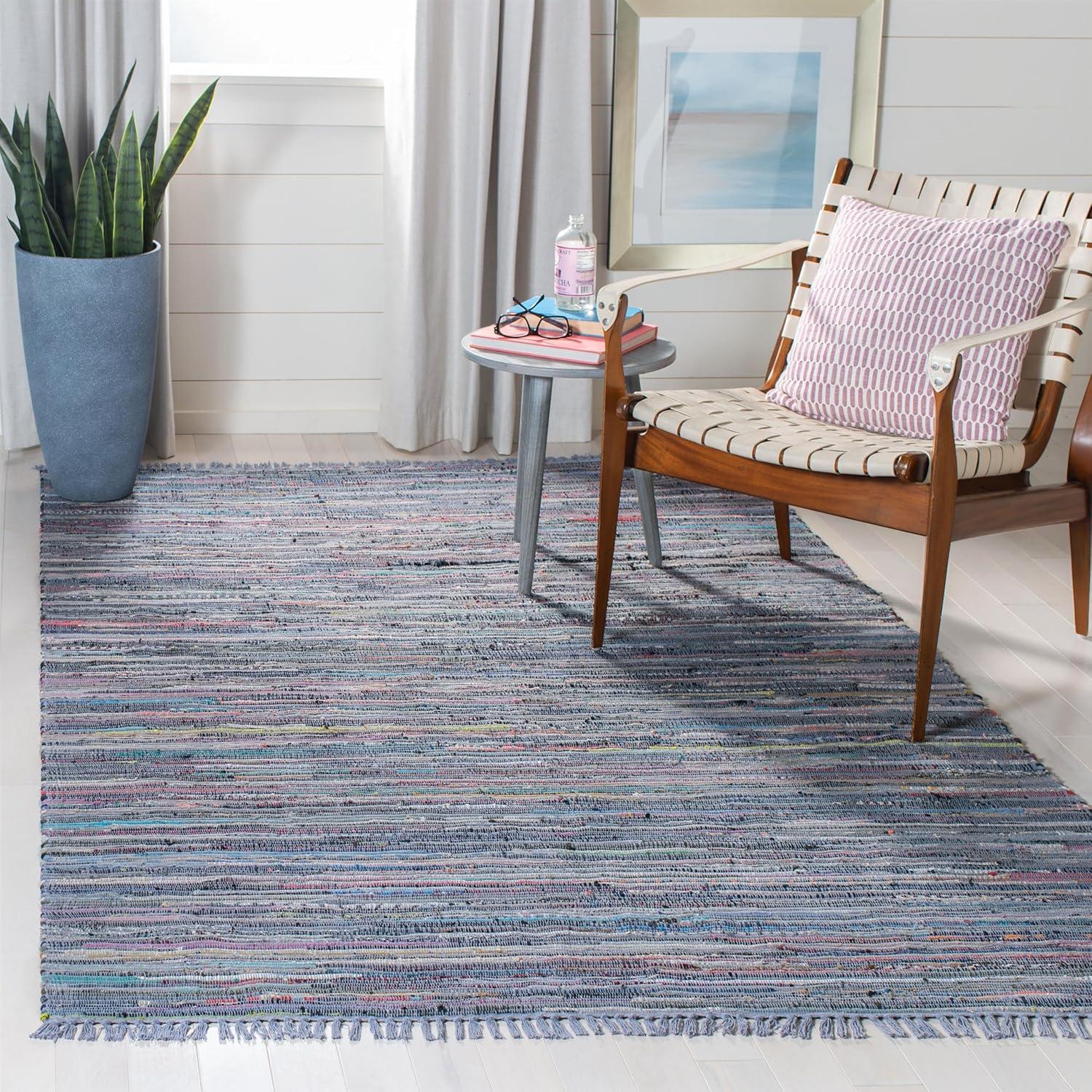 Rag Area Rug RAR121 Hand Woven Area Rug  - Safavieh