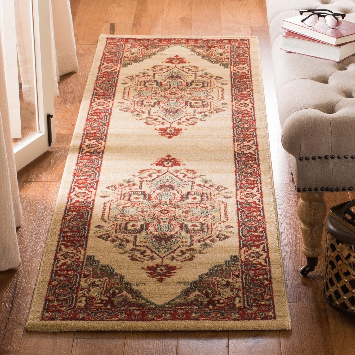 Mahal MAH625 Power Loomed Indoor Area Rug - Red/Red - 8'x11' - Safavieh.