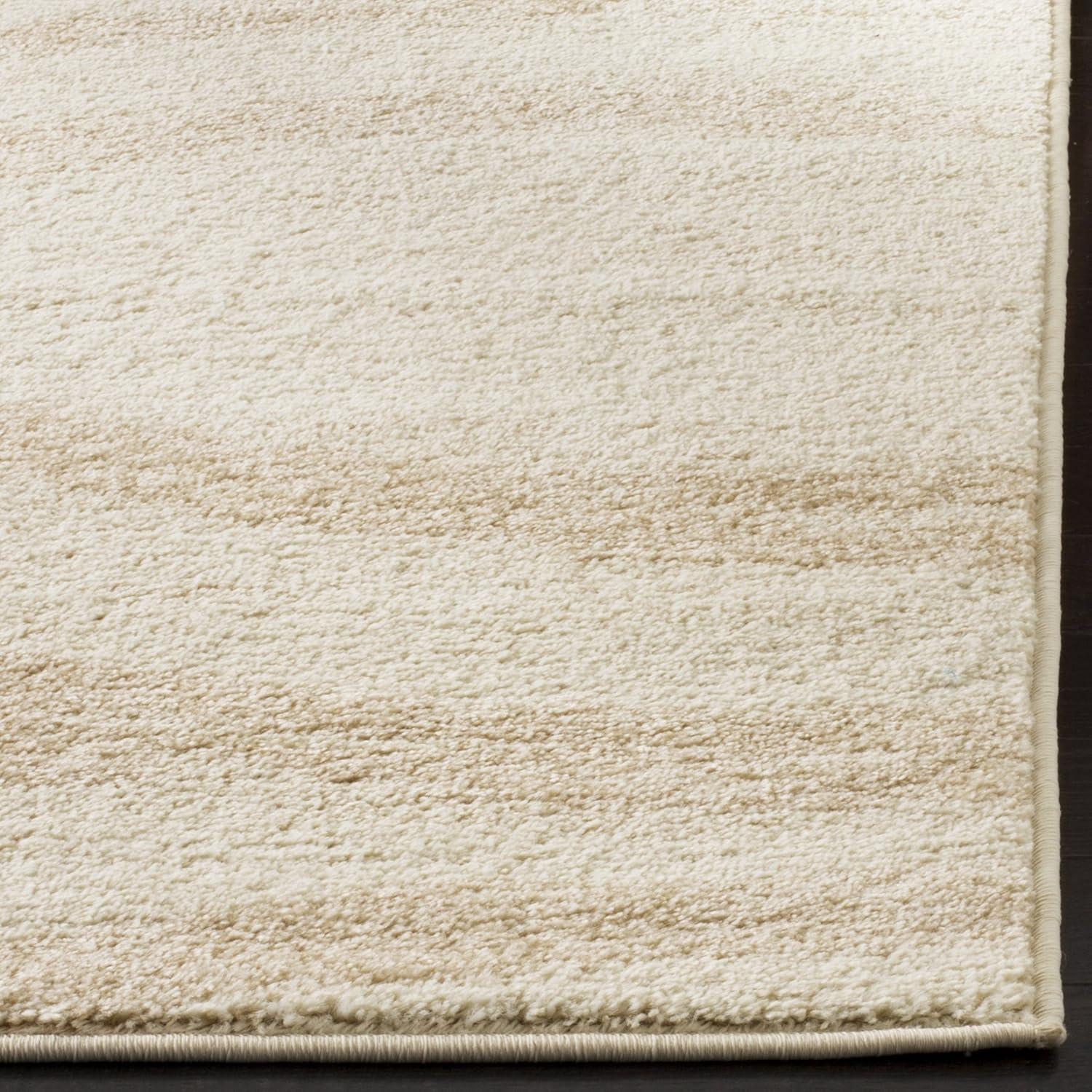 Chic Lodge-Style Cream & Champagne Synthetic Rectangular Rug - 2'6" x 4'