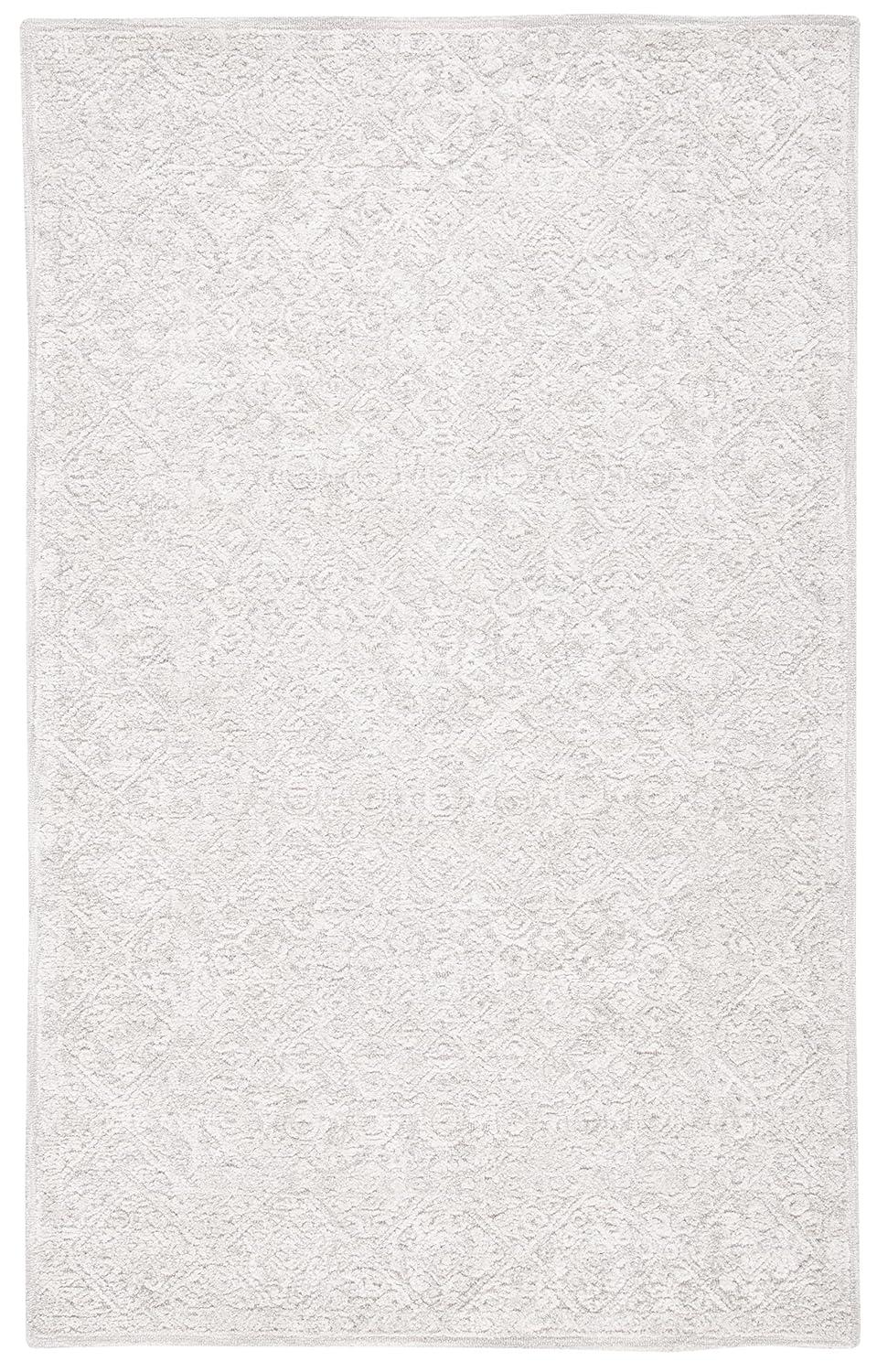 Martha Stewart Rugs Martha Stewart Hand Tufted Wool/Viscose/Cotton Southwestern Rug in Light Gray/Taupe