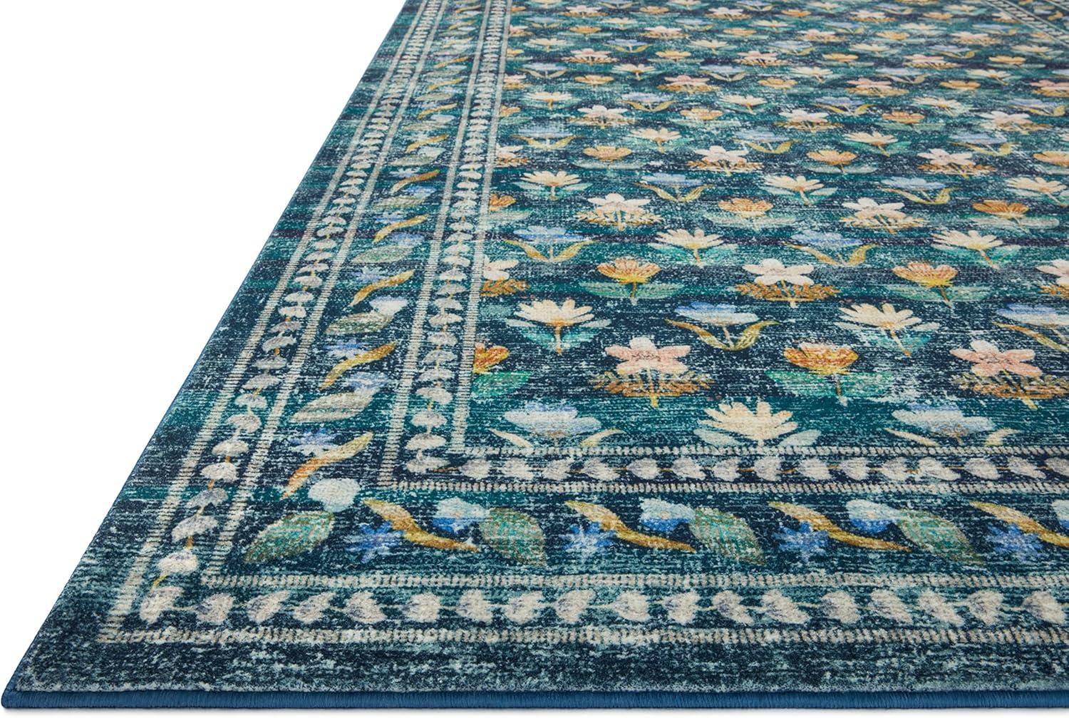 Rifle Paper Co. x Loloi Courtyard Emerald Area Rug feat. CloudPile