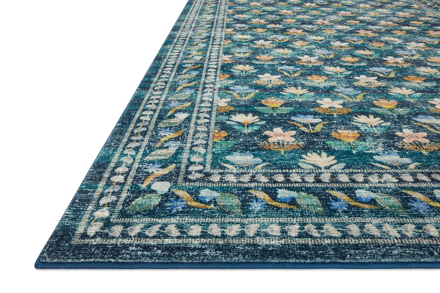 Rifle Paper Co. x Loloi Courtyard Emerald Area Rug feat. CloudPile