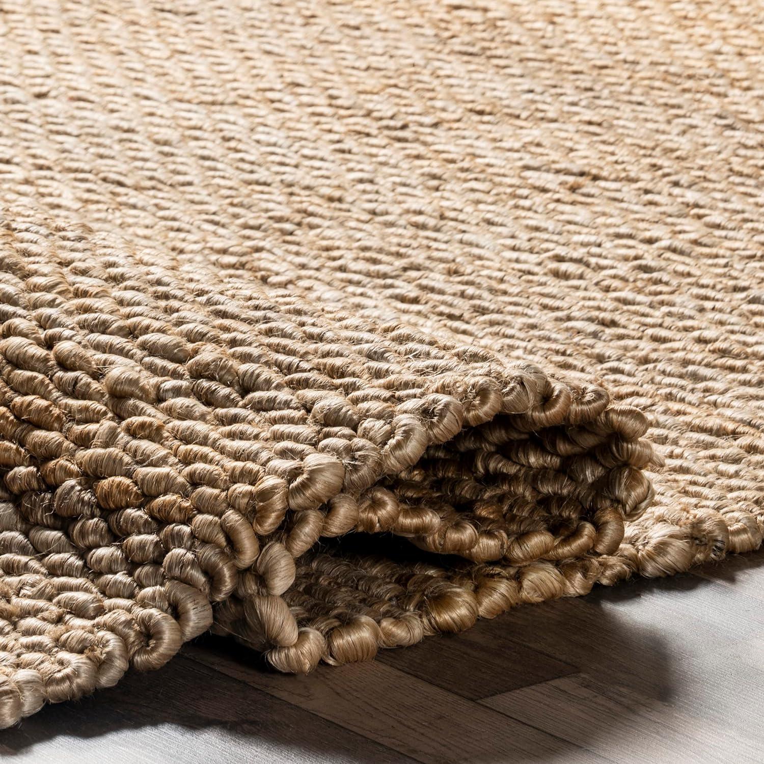 nuLOOM Hailey Handwoven Jute Area Rug, 5' x 8', Natural