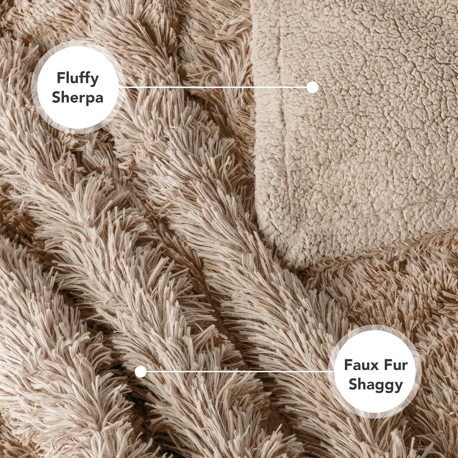 PetAmi Faux Fur Sherpa Pet Blanket