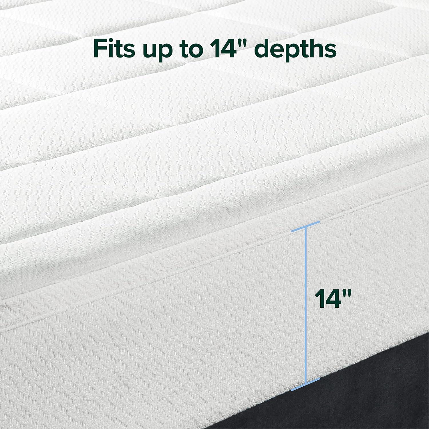 Spa Sensations by Zinus 2" Cloud Memory Foam Mattress Topper, Queen