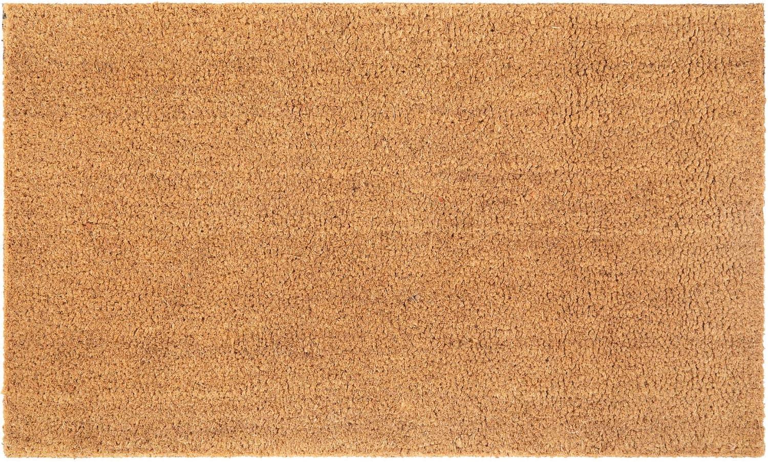 Flash Furniture Harbold 18" x 30" Indoor/Outdoor Solid Natural Coir Doormat with Non-Slip Backing