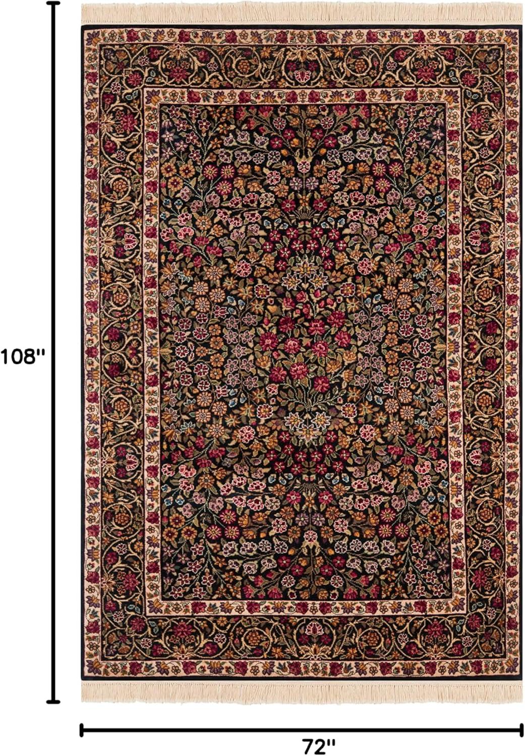 Royal Kerman 100% Wool Pile Floral Rug