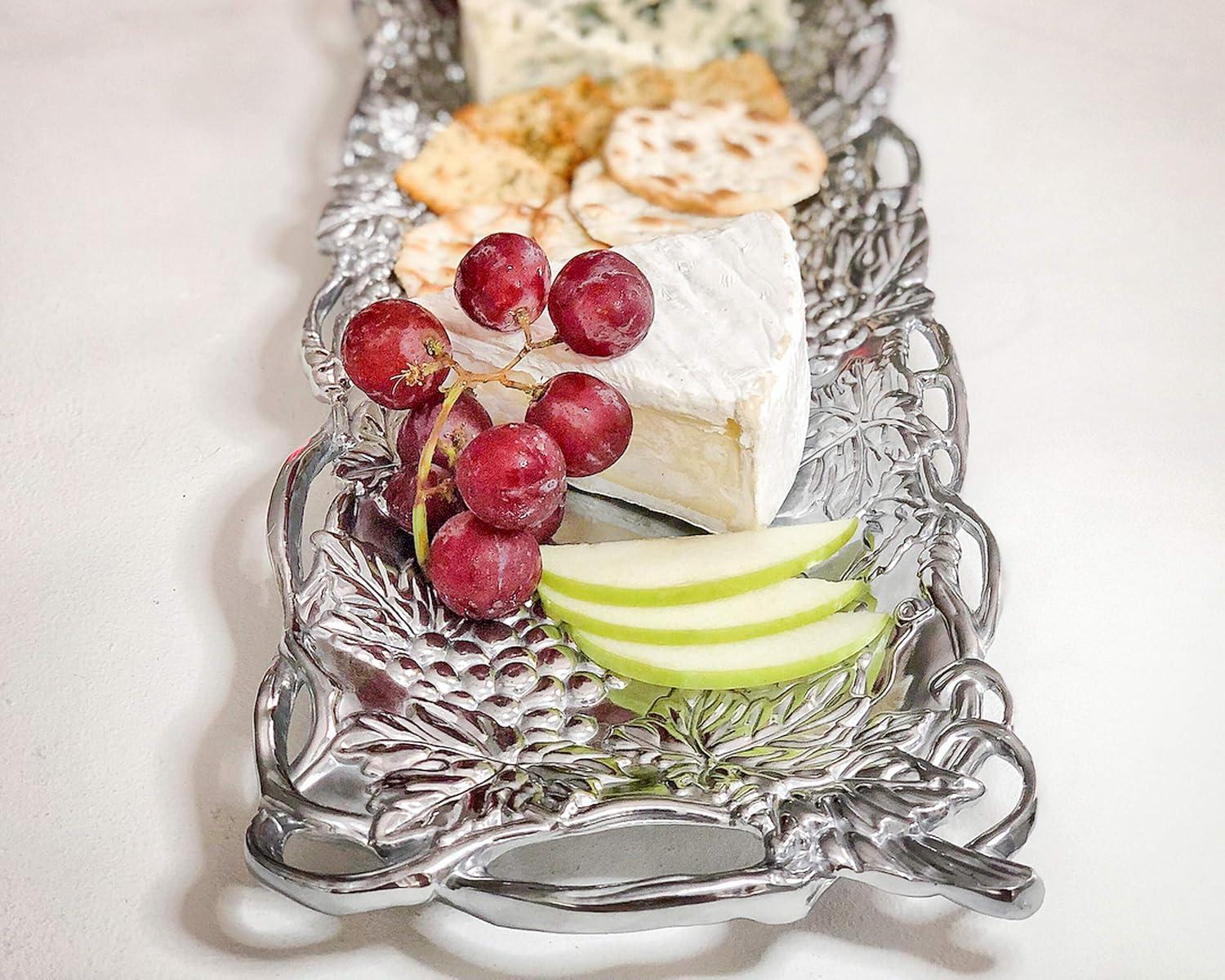 Arthur Court Designs Grape Aluminum Platter