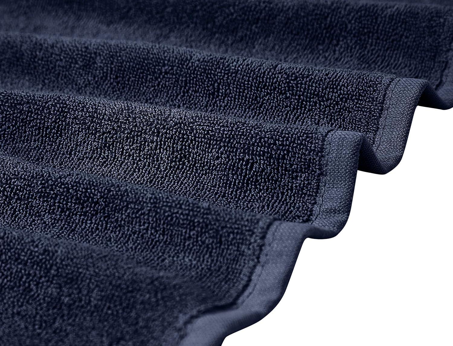 Hand Towels - 6-Pack, Softest 100% Cotton by California Design Den - Navy Blue, Six-Pcs Hand Towels