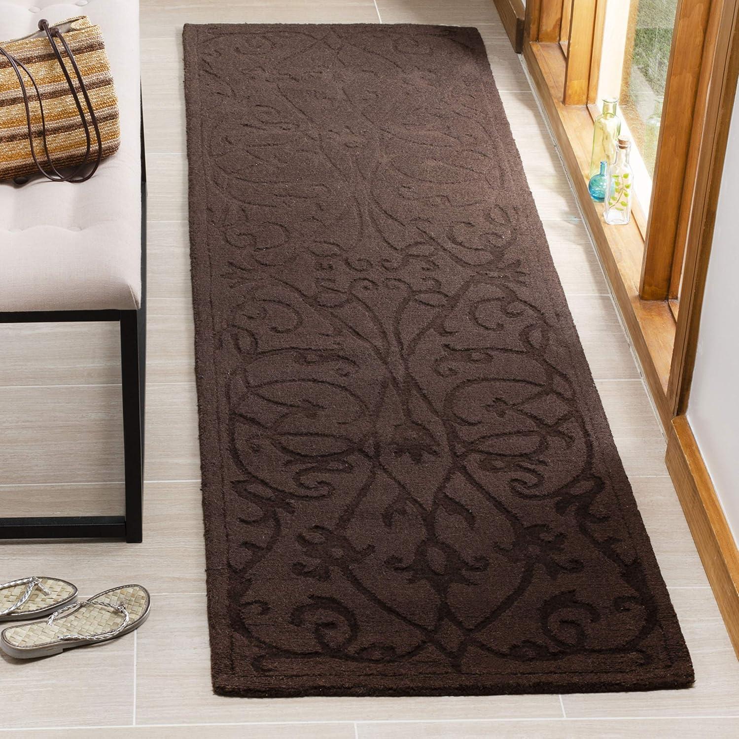 SAFAVIEH Impressions IM341D Handmade Light Brown Rug