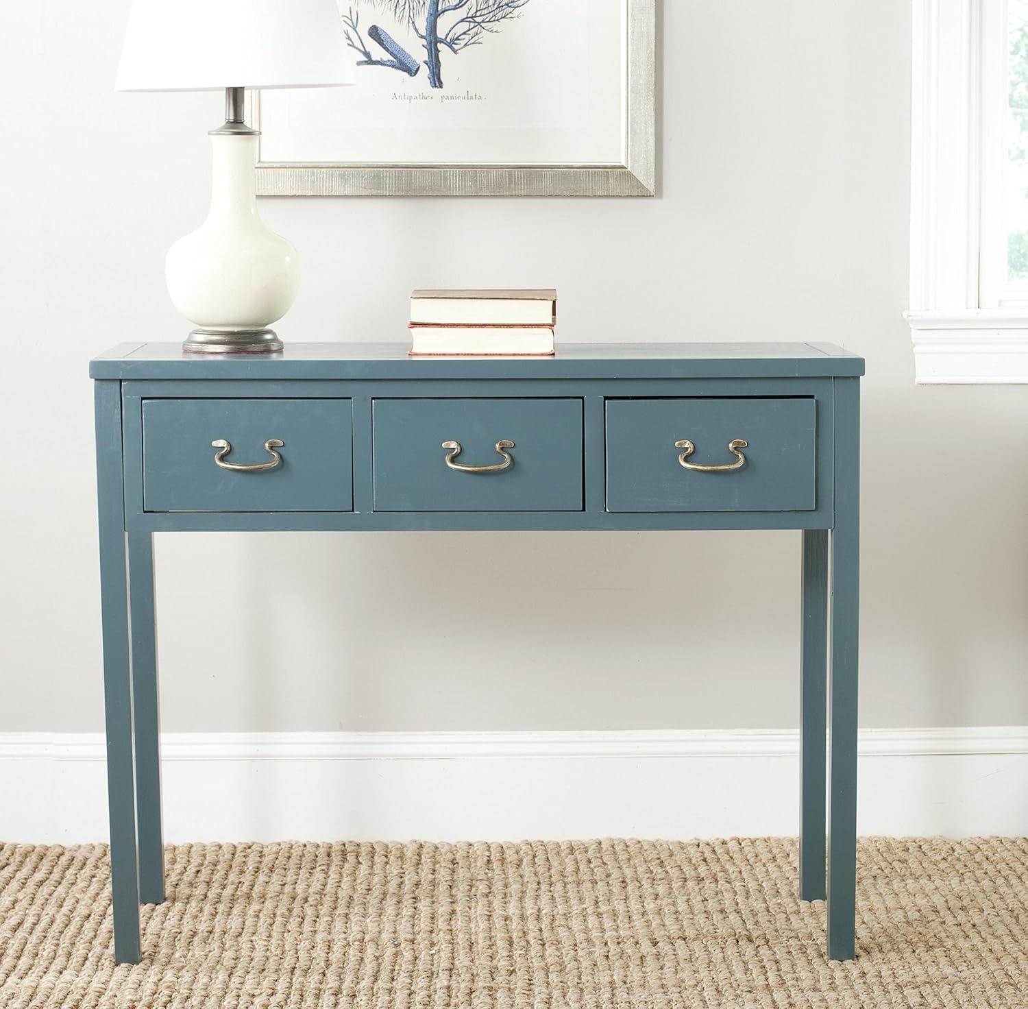 Cindy Console Table - Teal - Safavieh
