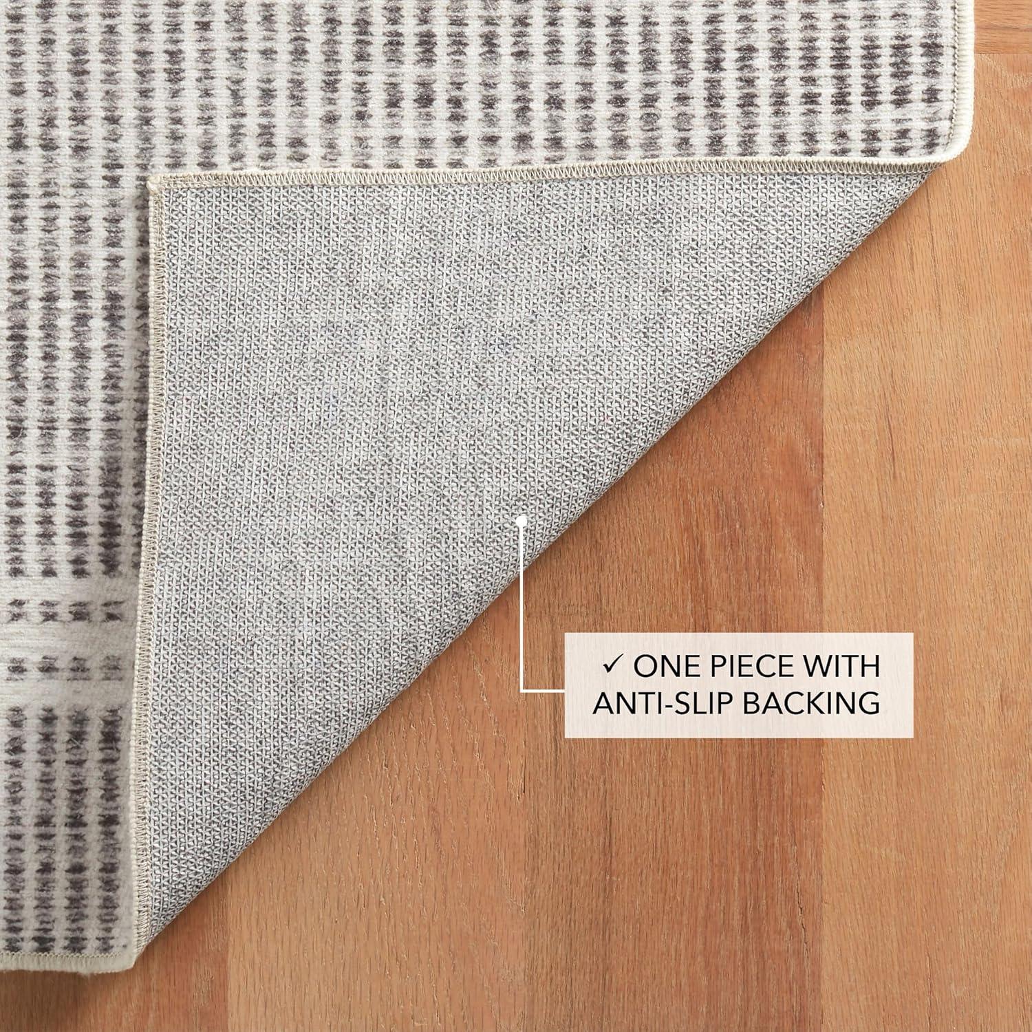 Malta Grey Machine Washable Rug