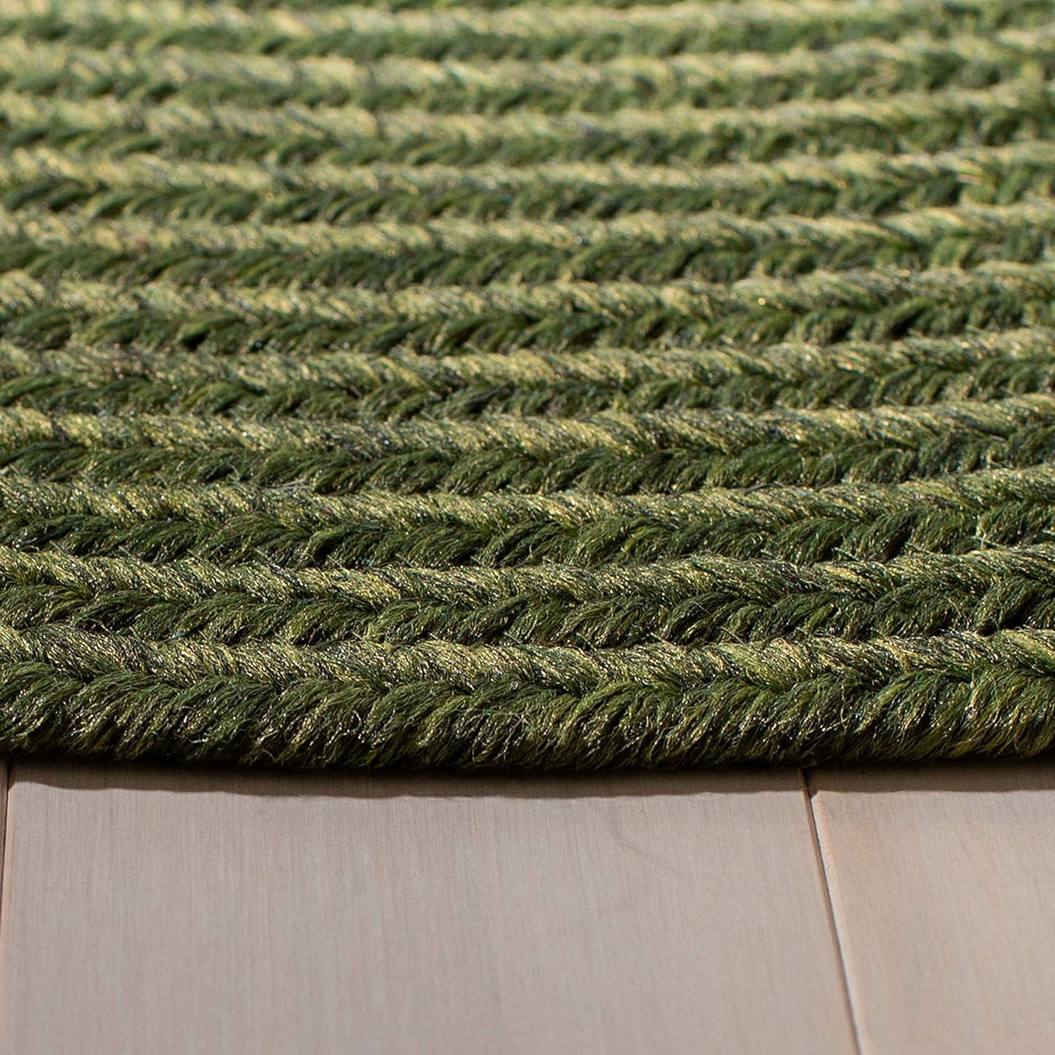 Braided BRD315 Hand Woven Area Rug - Green - 3'x5' - Safavieh.