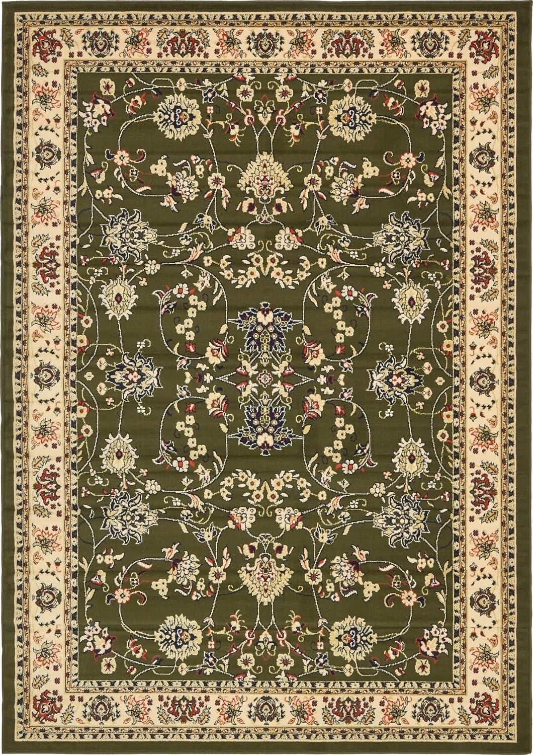 Unique Loom Sialk Hill Washington Floral Indoor Woven Area Rug