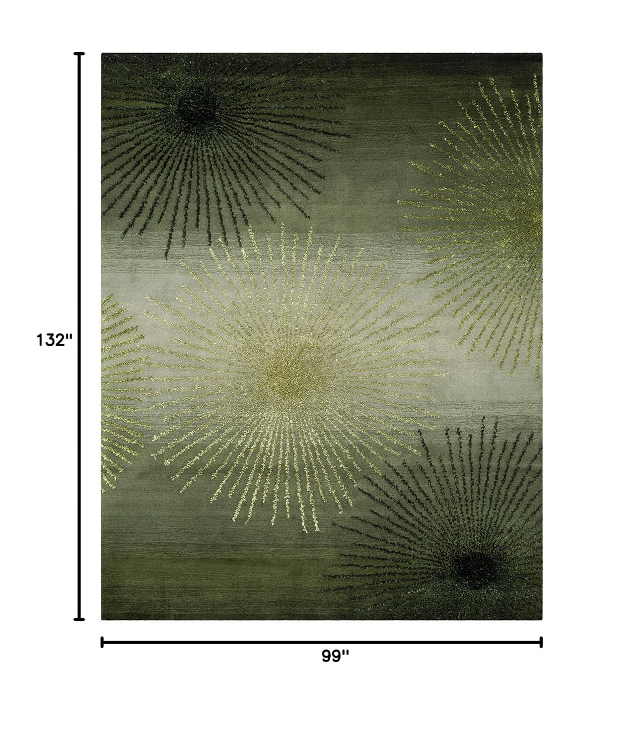 Soho SOH712 Hand Tufted Area Rug - Green/Multi - 8'3"x11' - Safavieh.