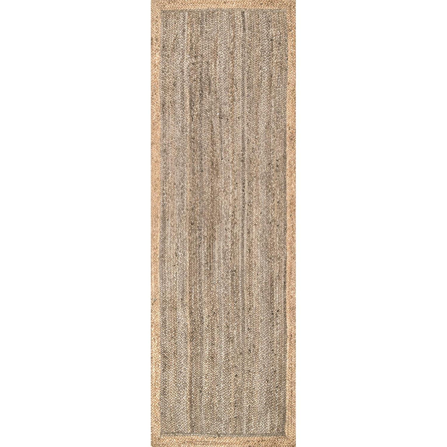 nuLOOM Eleonora Casual Jute Area Rug, 2' 6" x 8', Runner, Eleonora Grey