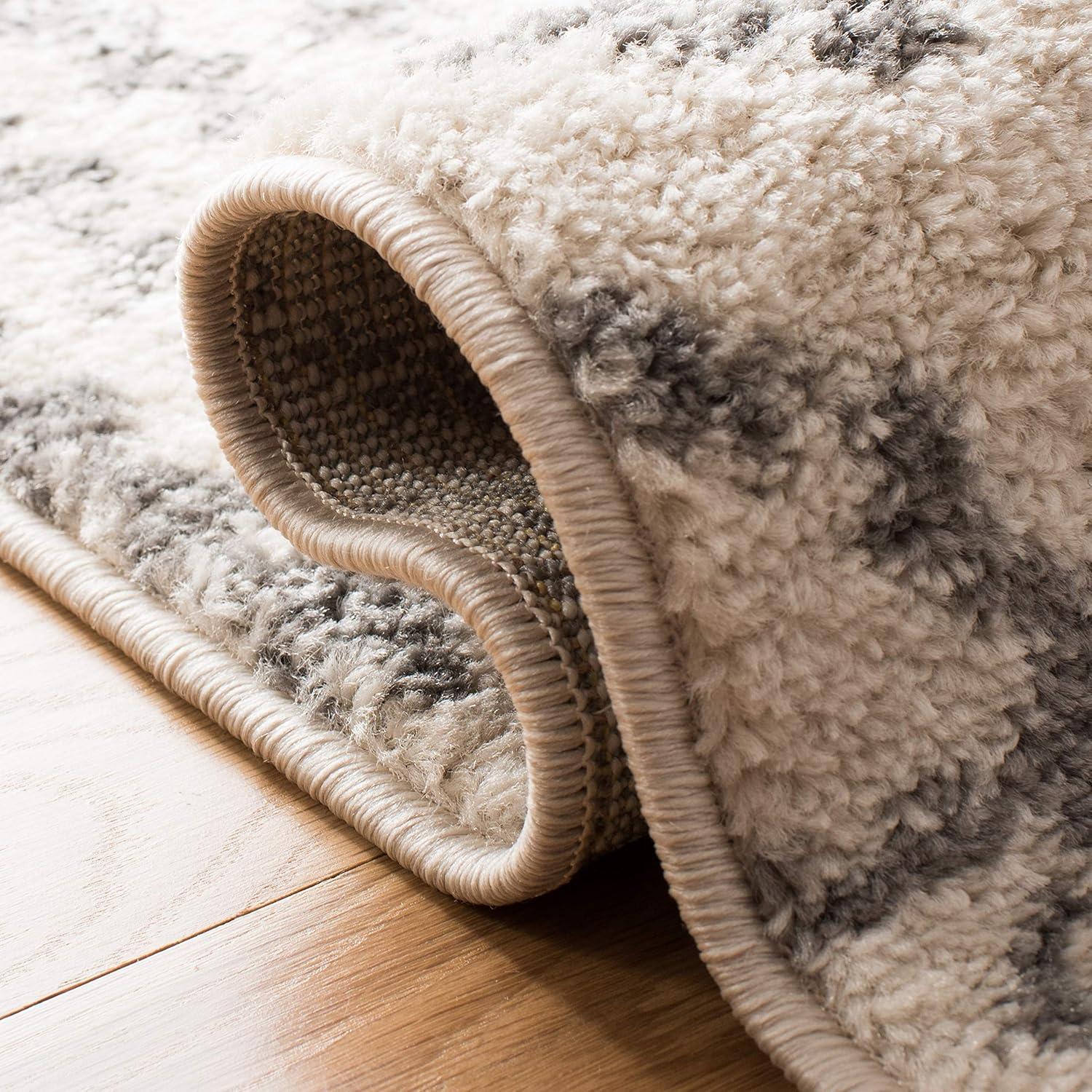 Tulum TUL229 Power Loomed Area Rug - Ivory/Grey - 9'x9' - Safavieh.