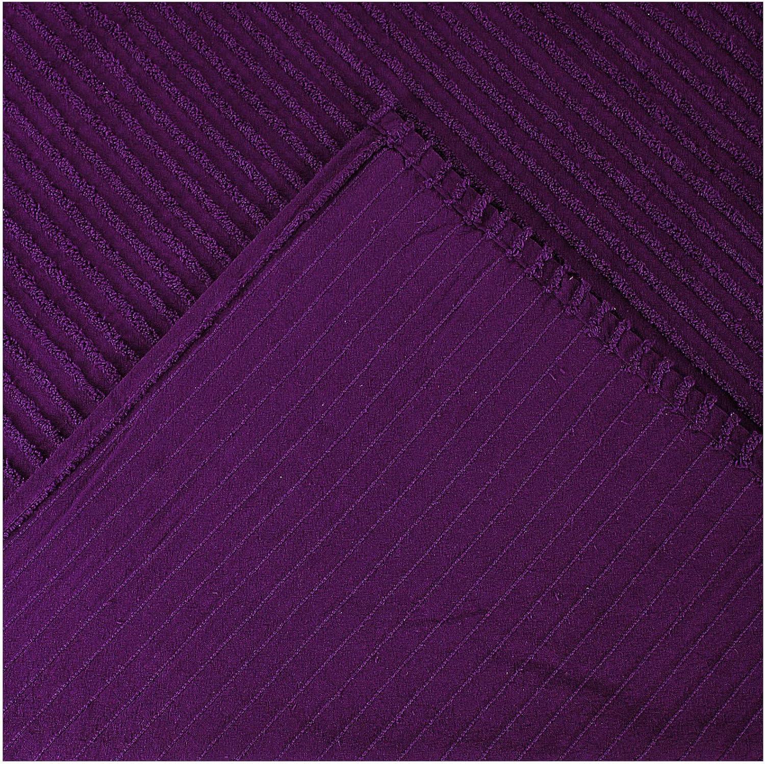 Better Trends Julian Standard Sham 21 in. X 27 in. Plum