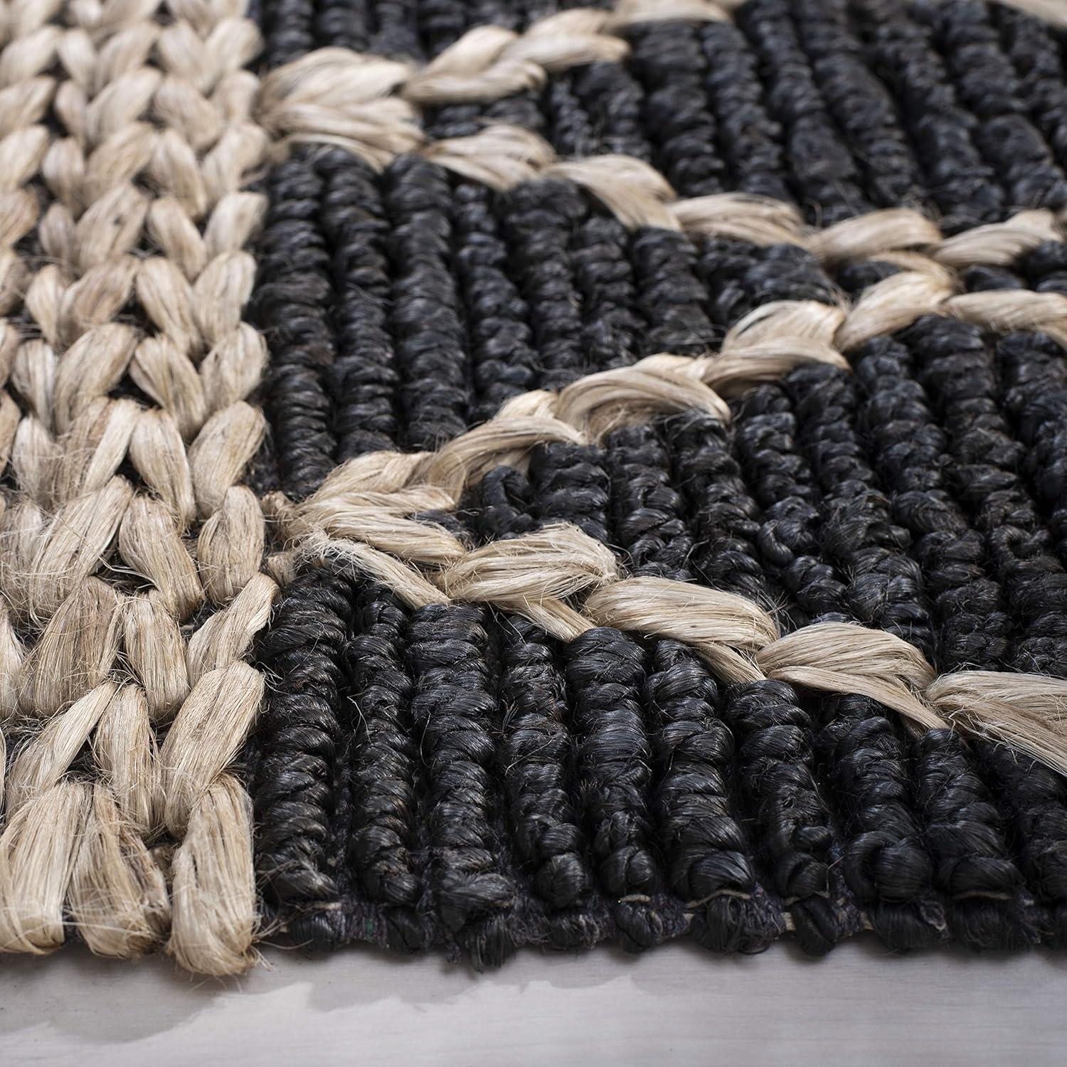 Natural Fiber NF951 Hand Loomed Runner Rug - Charcoal - 2'6"x8' - Safavieh.
