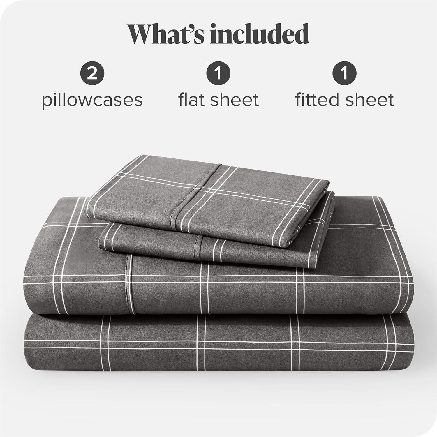 Bare Home Plaid Microfiber Sheet Set | Wayfair