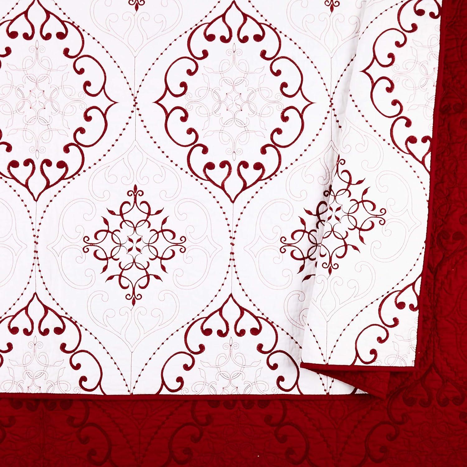 Modern Heirloom Chambers 3-Piece Embroidered Quilt Set