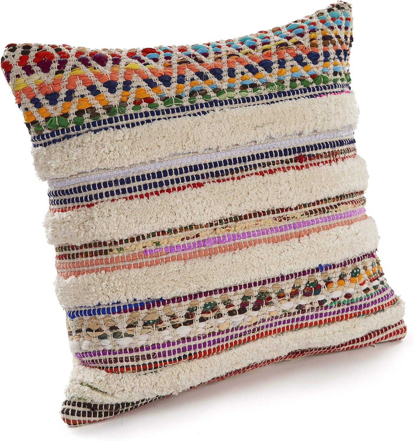 Pillow Appliqued Cotton Throw Pillow