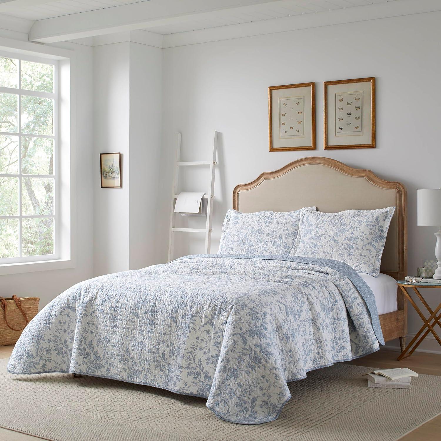 Laura Ashley Amberley Reversible Cotton Quilt Set