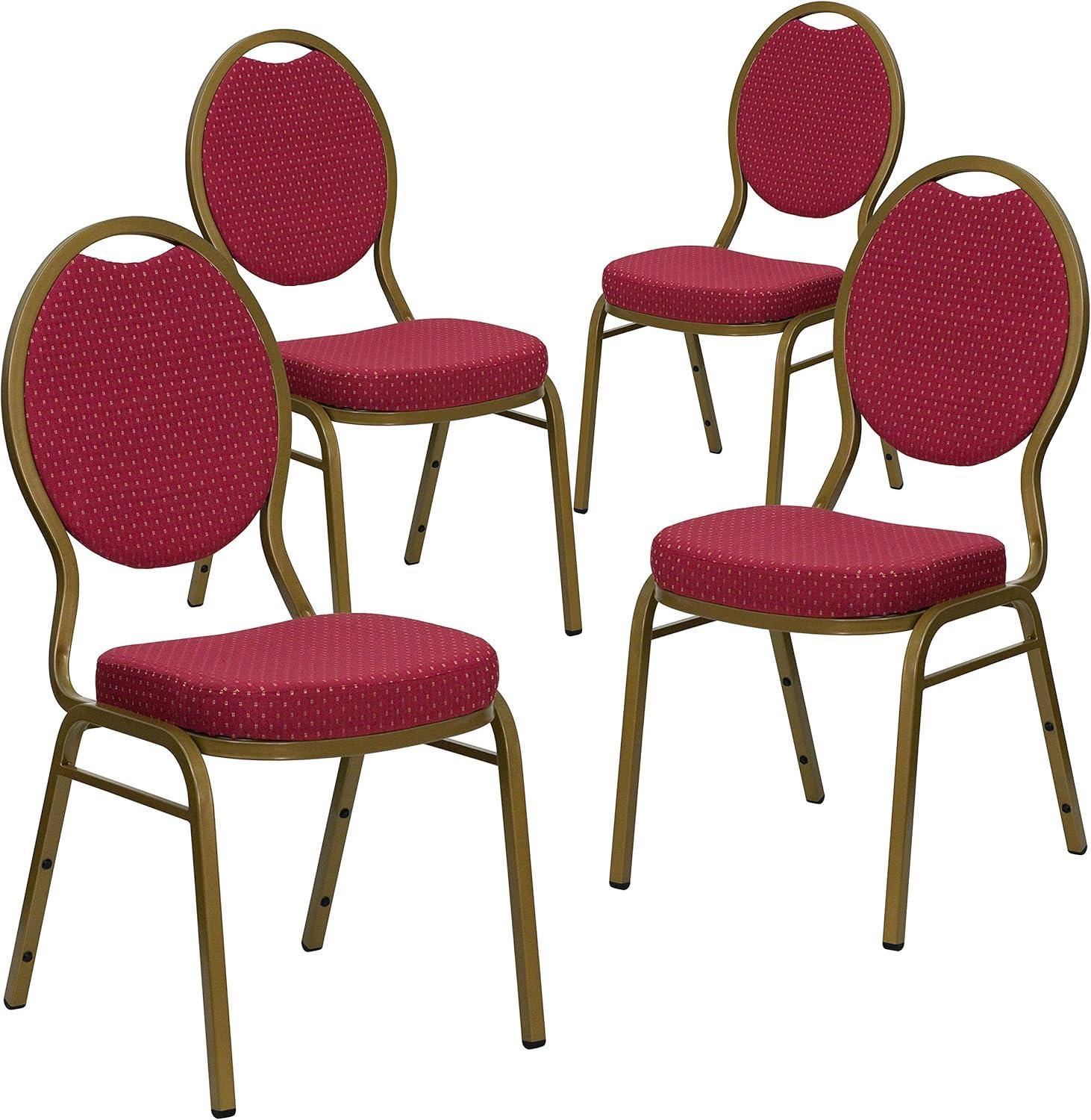 Boston Teardrop Back Stacking Banquet Chair (Set of 4)