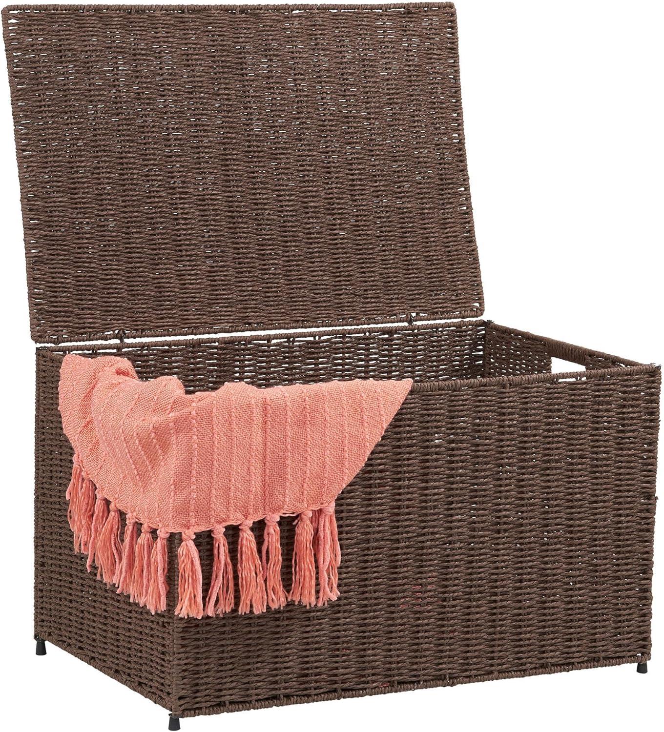 Large Woven Sturge Chest | Paper Rope | Coffee
