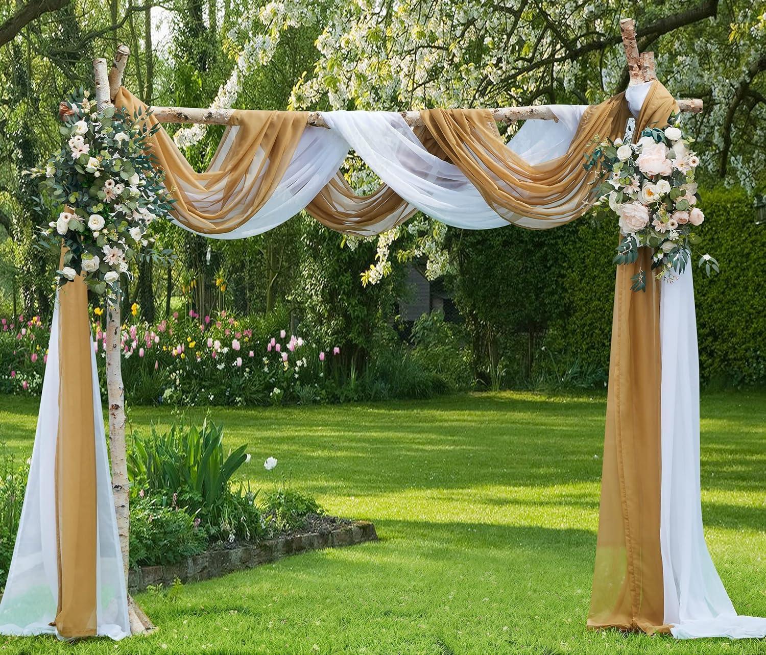 WARM HOME DESIGNS 2 Bed Canopy Curtains Bundle. Canopy Bed Curtains Available in Sizes and Many Colors