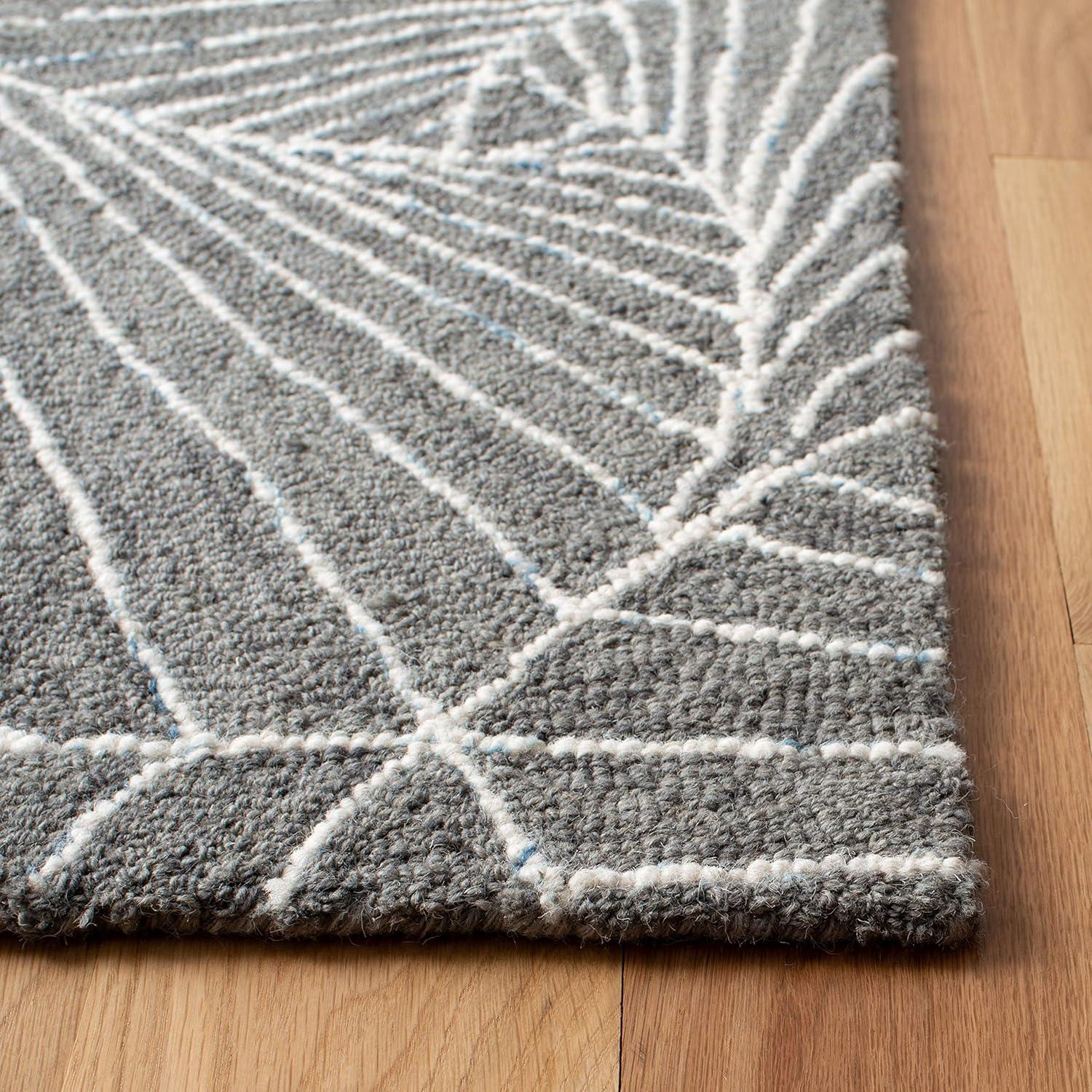Micro-Loop MLP174 Hand Tufted Area Rug - Grey/Ivory - 3'x5' - Safavieh.