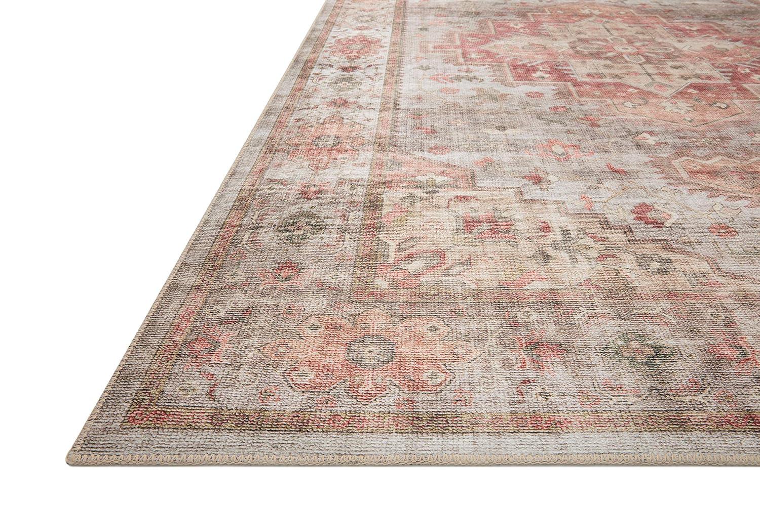 Loloi II Heidi Collection HEI-02 Dove / Spice, Oriental Area Rug 2'-0" x 5'-0"