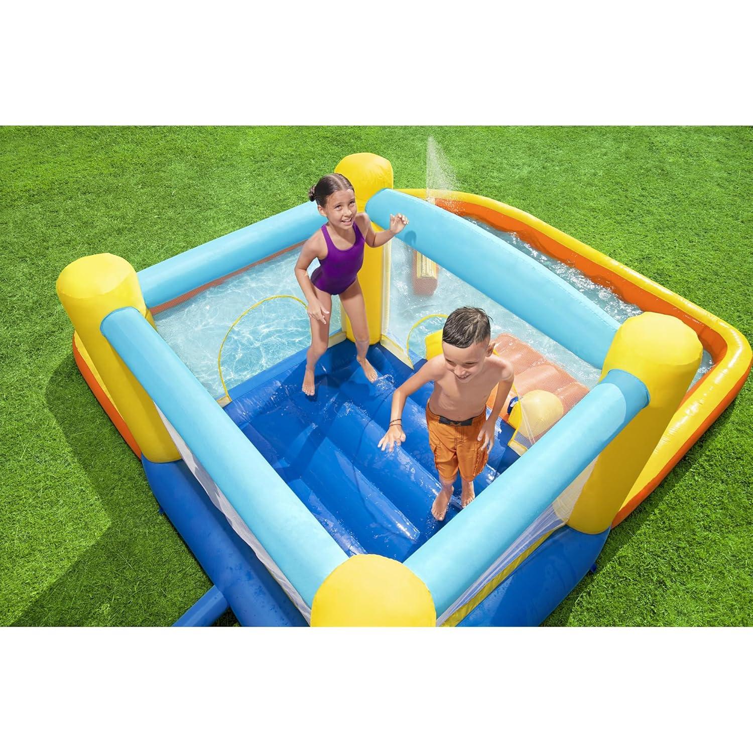 Bestway Bestway H2OGO Beach Bounce Kids Inflatable Outdoor Water Park with Air Blower