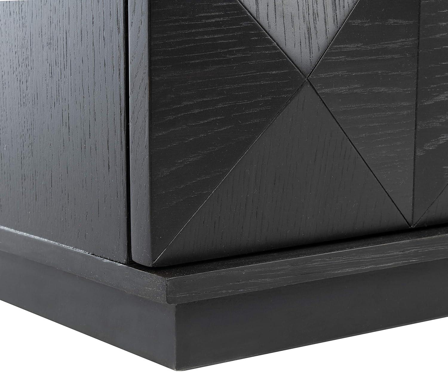 Patty 2 Drawer Nightstand - Black - Safavieh.