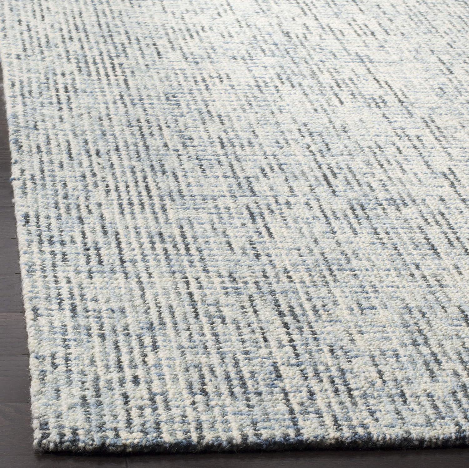 SAFAVIEH Abstract Delia Geometric Wool Area Rug, Green/Ivory, 8' x 10'
