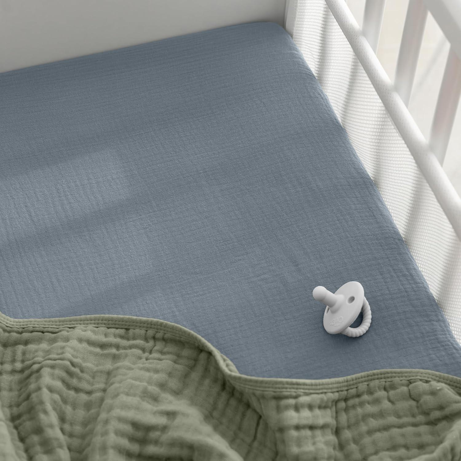 Comfy Cubs Fiited Sheets Cotton Blend Fitted Bassinet Sheet