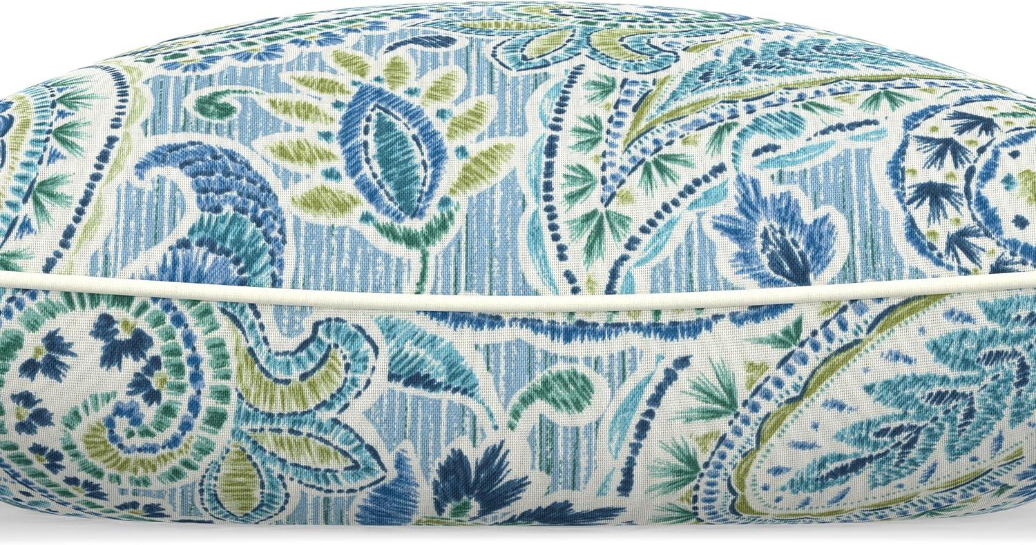 Pillow Perfect Paisley Indoor/Outdoor Accent Throw Pillow