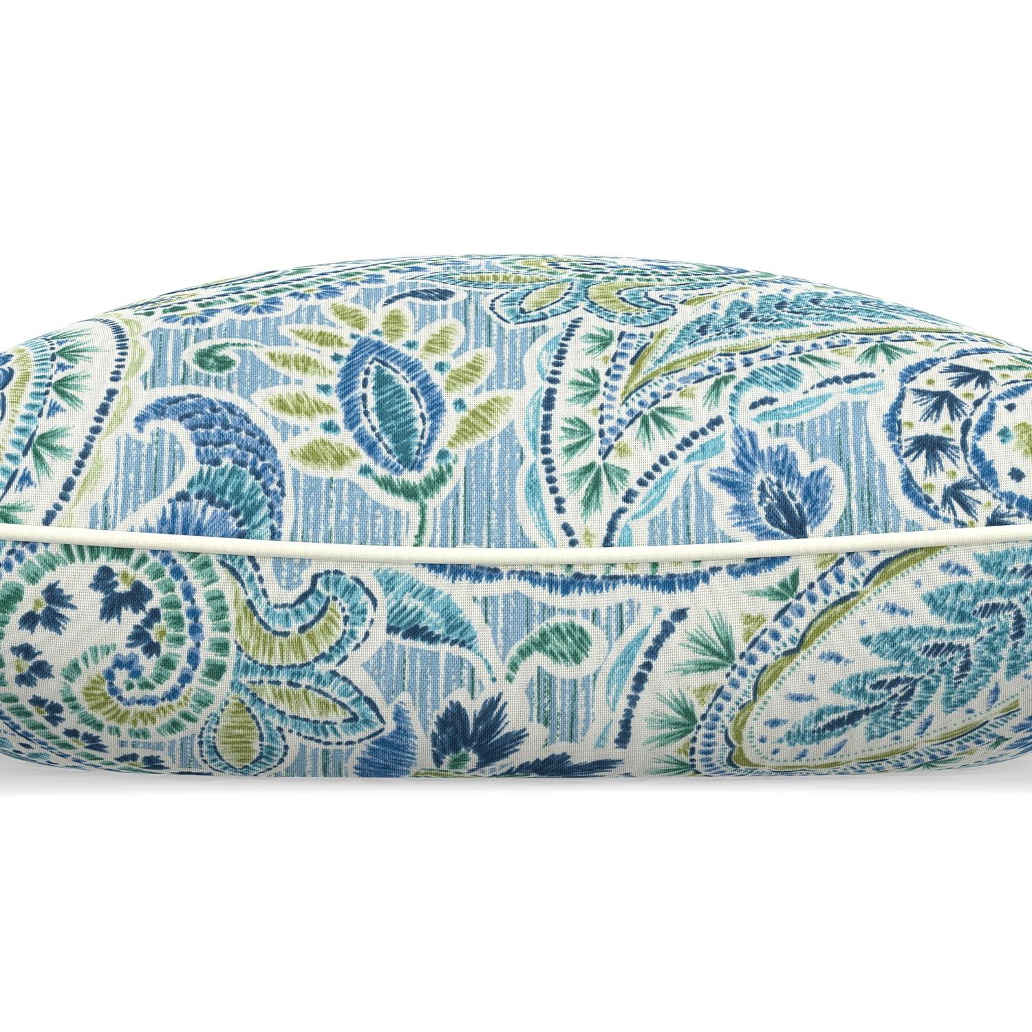 Pillow Perfect Pillow Perfect Paisley Indoor/Outdoor Accent Throw Pillow
