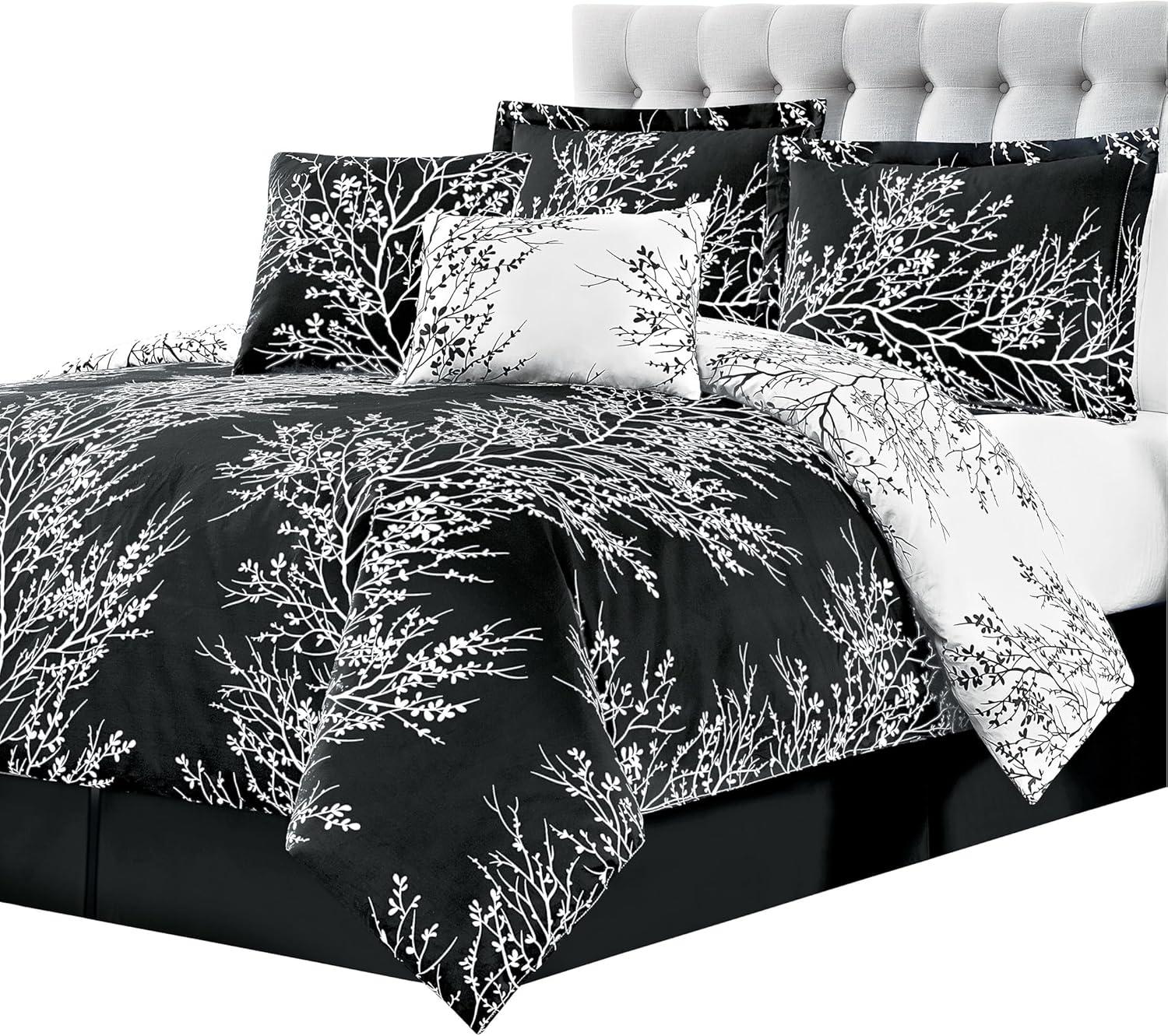 6-Piece Foliage Reversible Comforter Set