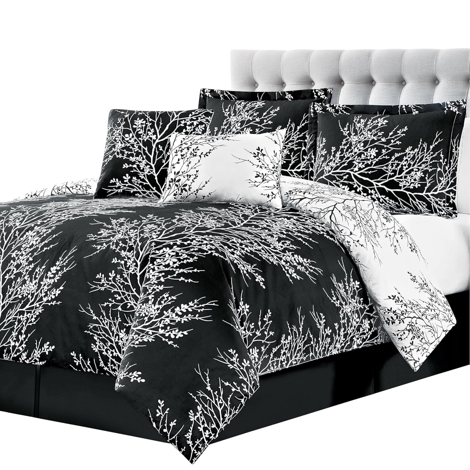 6-Piece Foliage Reversible Comforter Set
