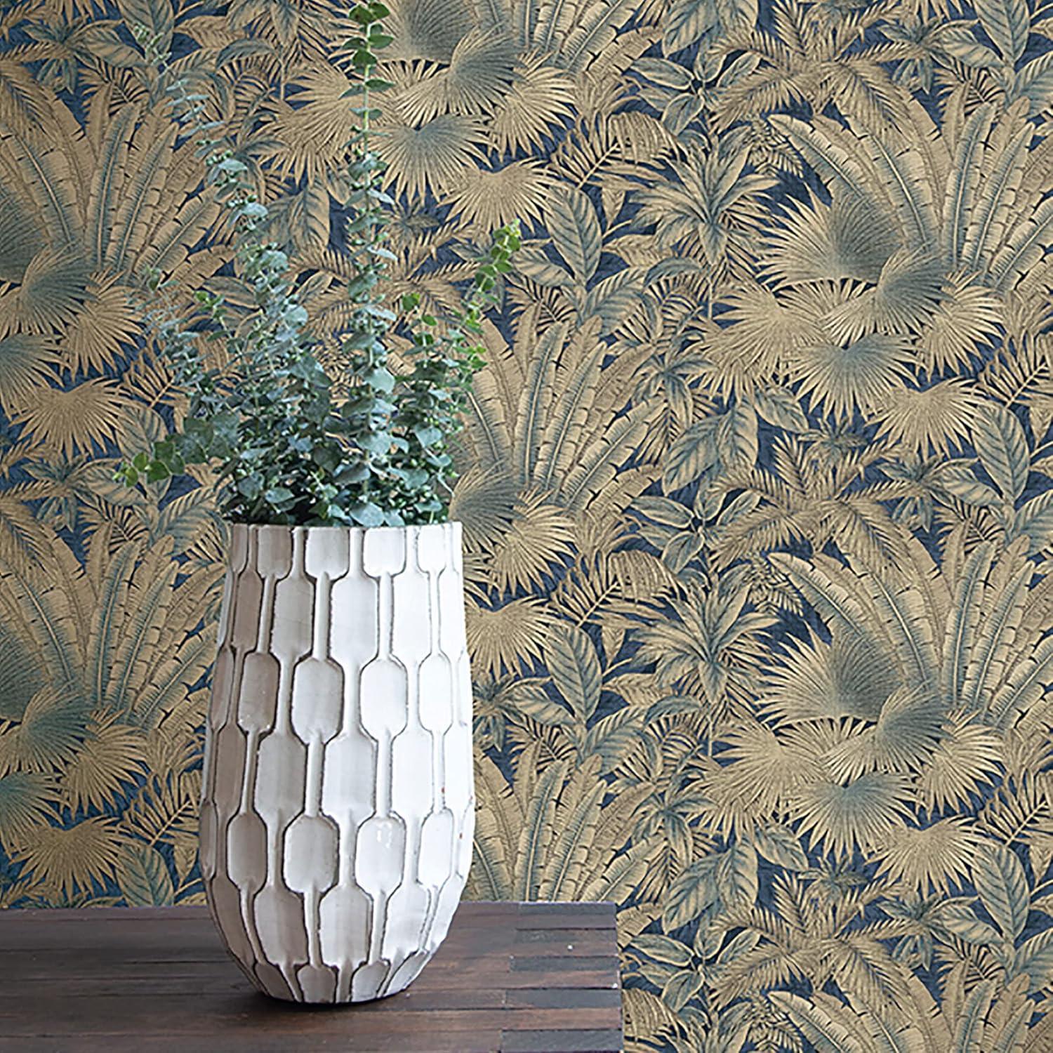 Tommy Bahama Bahamian Breeze Palm 18' L x 20.5" W Peel & Stick Wallpaper Roll