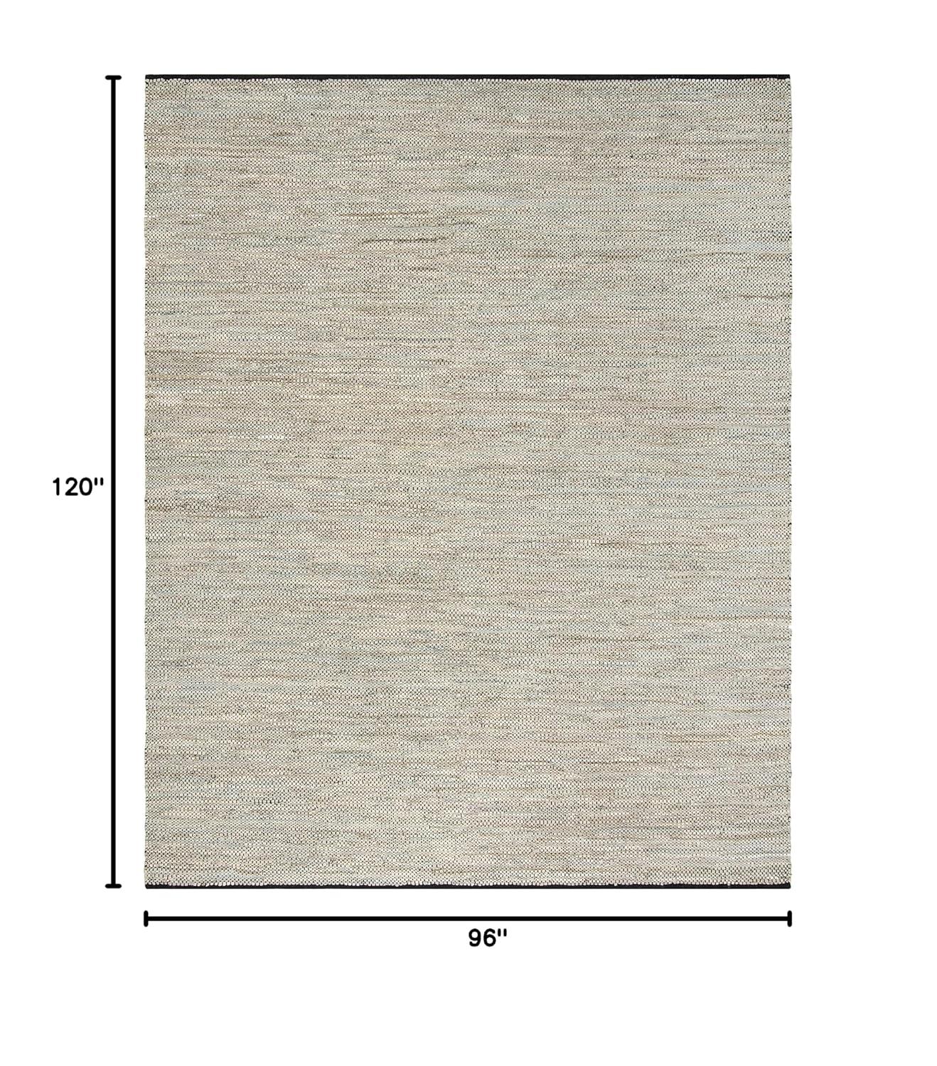 Vintage Leather VTL104 Hand Woven Indoor Area Rug - Beige - 8'x10' - Safavieh