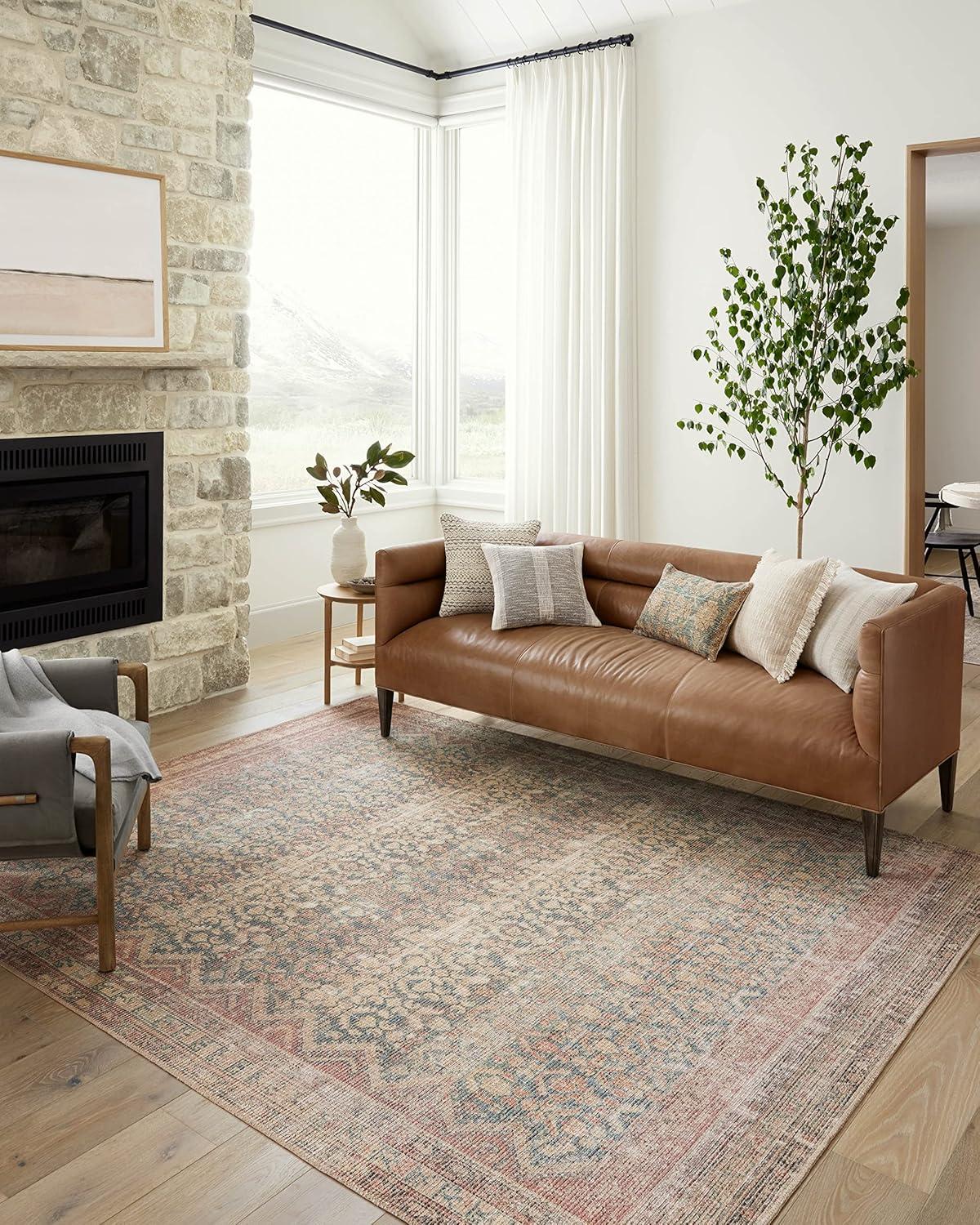 Angela Rose x Loloi Angela Rose x Loloi Aubrey Ocean / Spice Area Rug