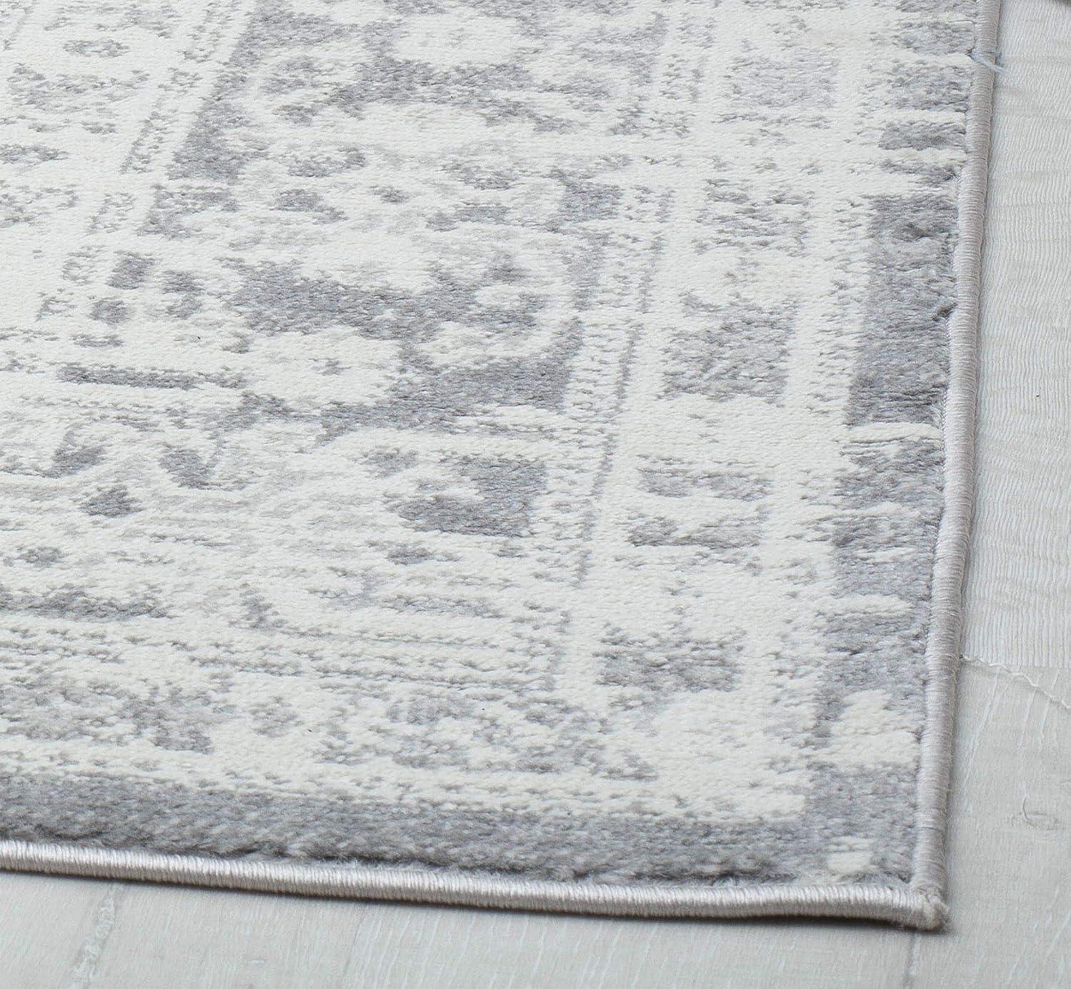 Rugs America Gallagher GL55G Canvas Sundara Vintage Transitional Gray Area Rug for Dining Room Rug Neutral Rug Living Room Rug Kitchen, 2'6"x8'