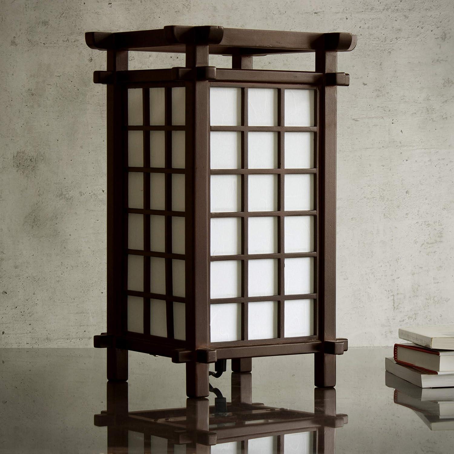 Oriental Furniture 17" Ido Lamp, Japanese, Table lamp, Asian design, Bedroom, Living room, Studies