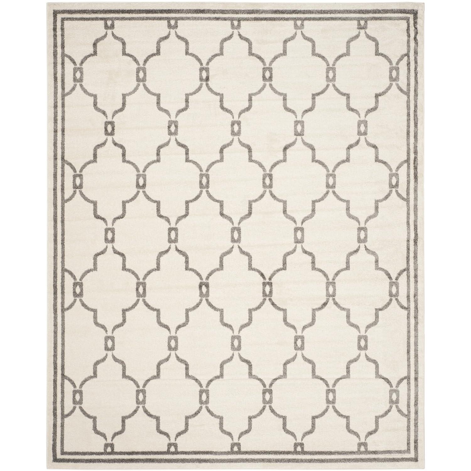 Amherst AMT414 Power Loomed Indoor Area Rug - Ivory/Grey - 6'x9' - Safavieh