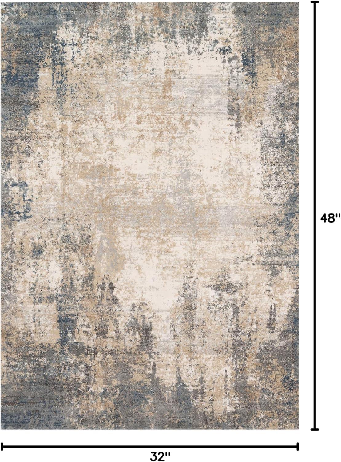 Loloi Teagan Ivory / Mist 2'-8" x 4' Accent Rug